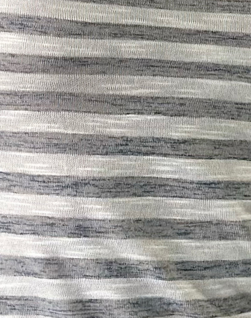 Alon Top in Sheer Jersey Grey and White Stripe