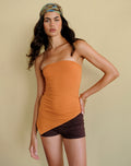 Arimbi Bandeau Top in Sunset Orange