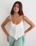 Awilix Top in Crinkle Off White