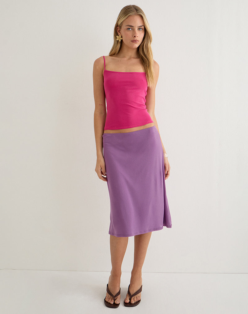 Barlyn Cami Top in Mesh Pink