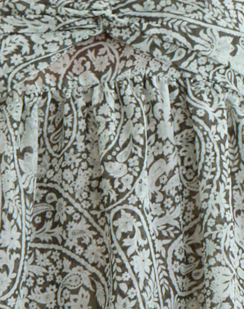 Belira Bandeau Top in Bloom Paisley Pale Blue