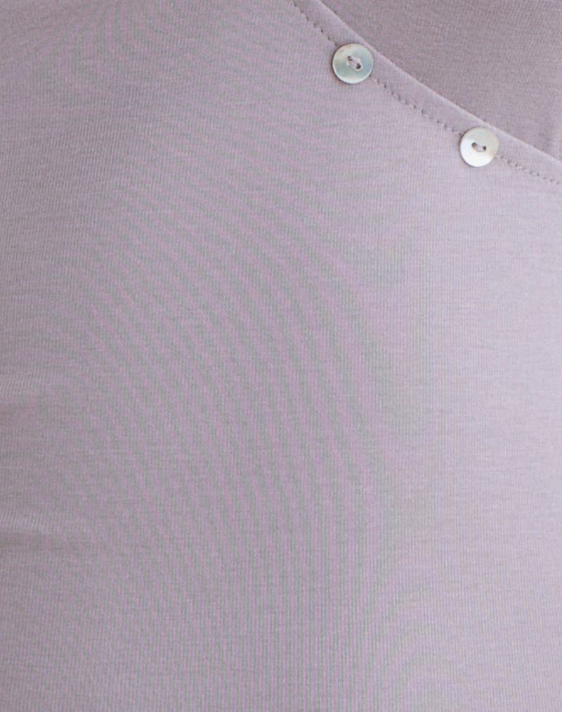 Caliza Top in Lilac Grey Eco Lyocell