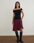 Cuthbe Off The Shoulder Twist Top in Black