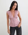 Devlon Blouse in Dusty Rose