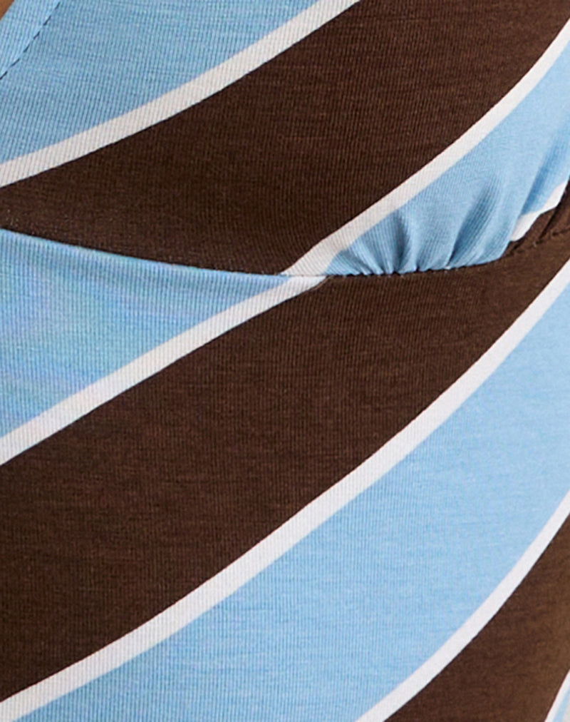 Emberlo Top in Retro Stripe Blue