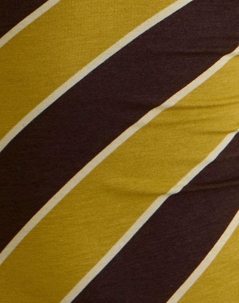 Emberlo Top in Retro Stripe Yellow
