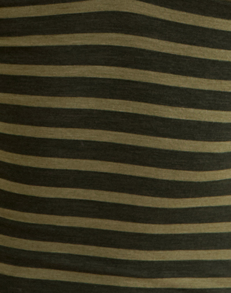 Emberlo Top in Wide Stripe Green