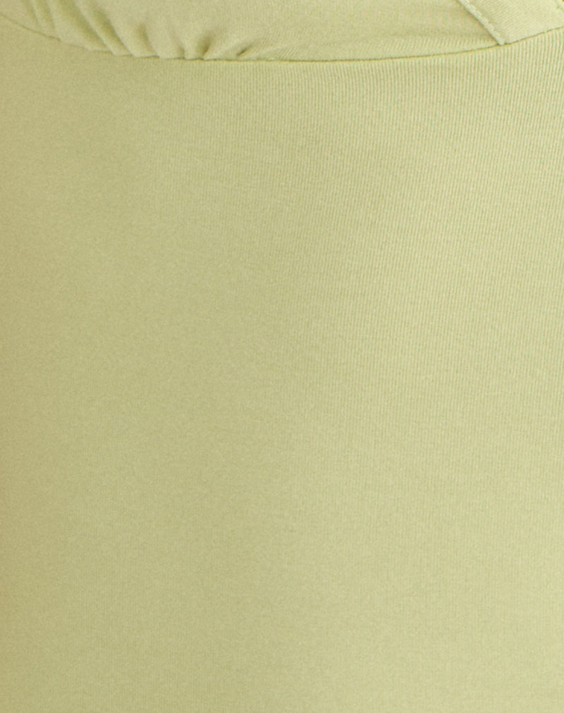 Emberly Plunge Top in Pistachio