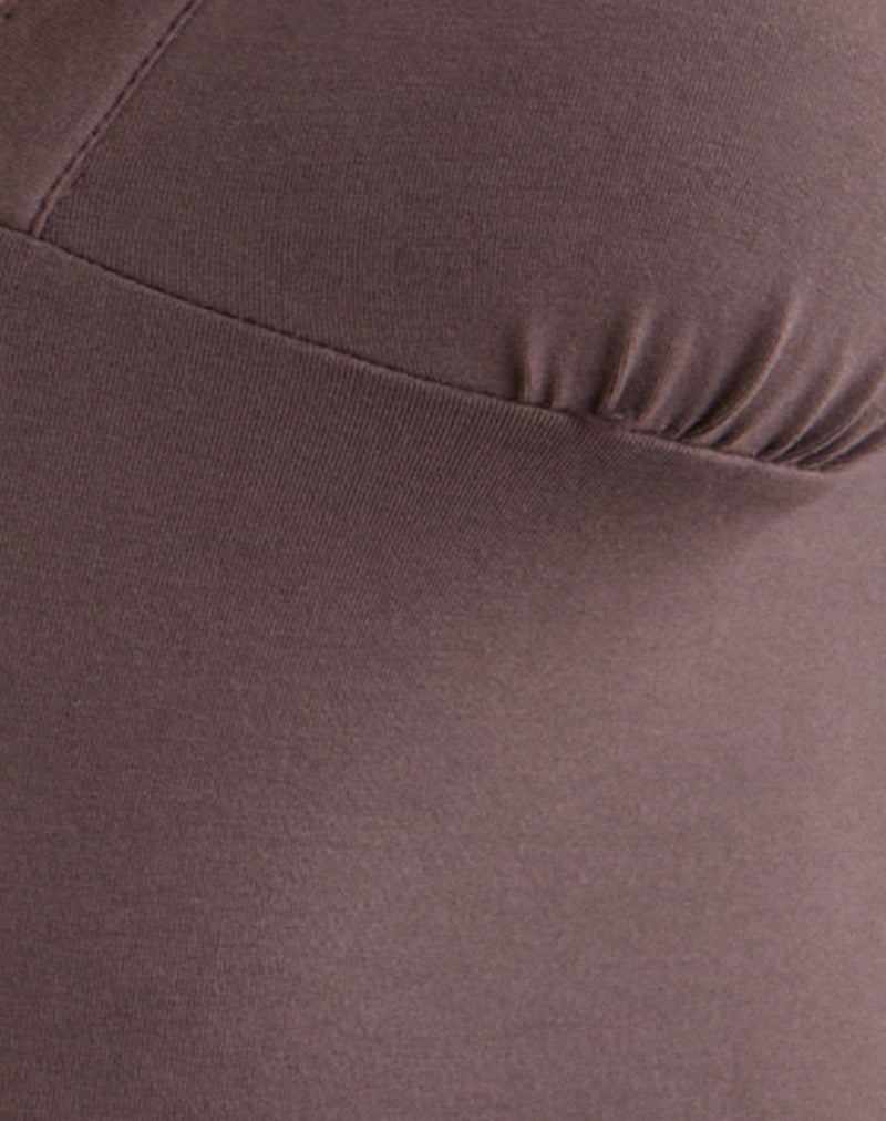 Emesy Long Sleeve Top in Coffee Quartz