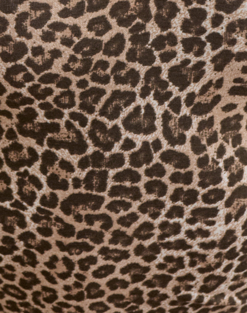 Ernesta Top in Rar Leopard Brown