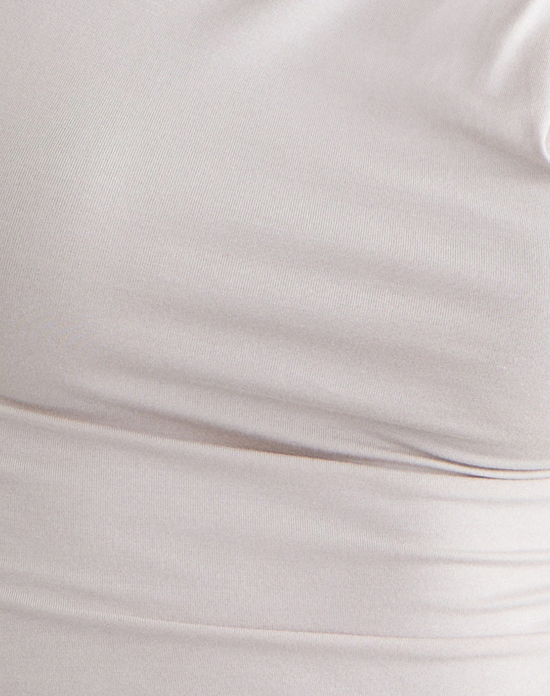 Everly Twist Tank Top in Cannoli Cream