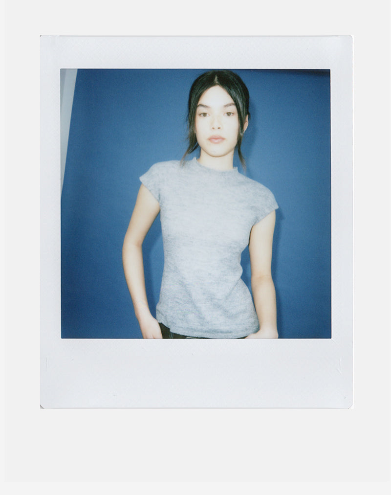 Hanuva Top in Knit Grey