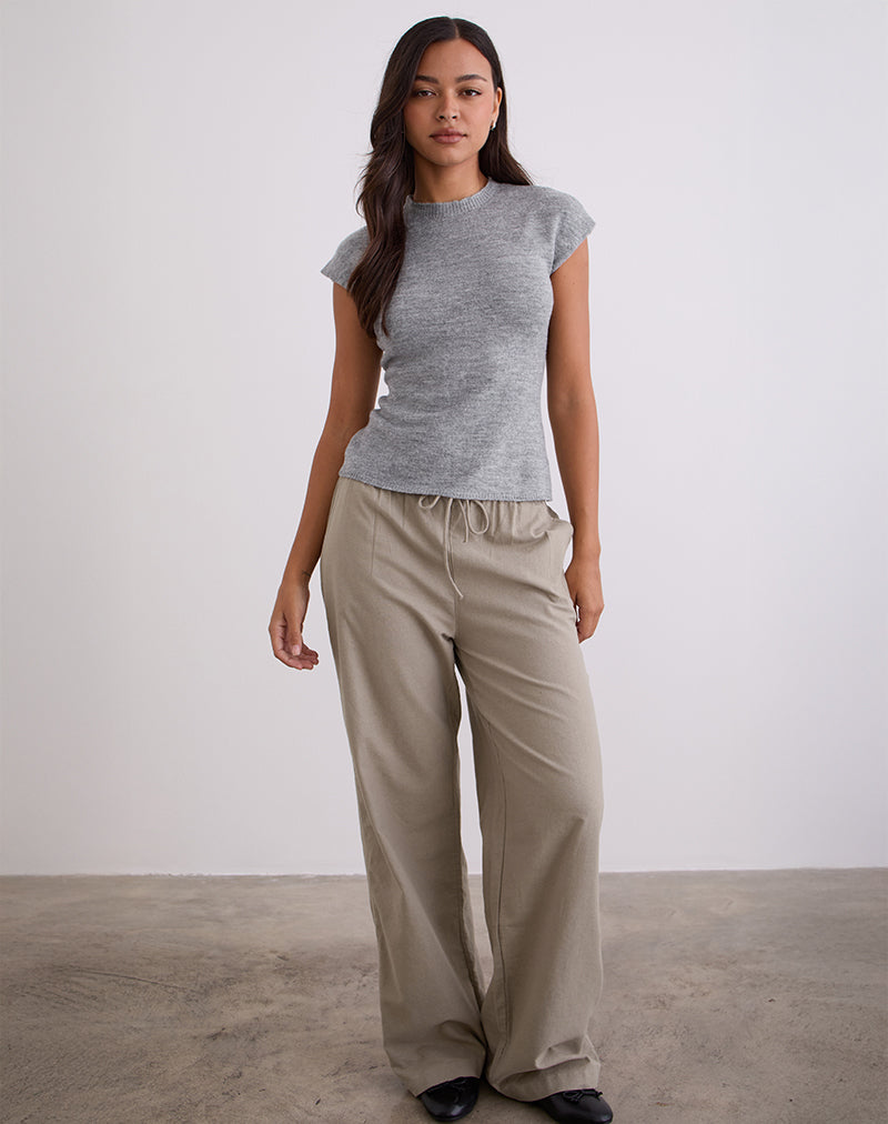 Hanuva Top in Knit Grey