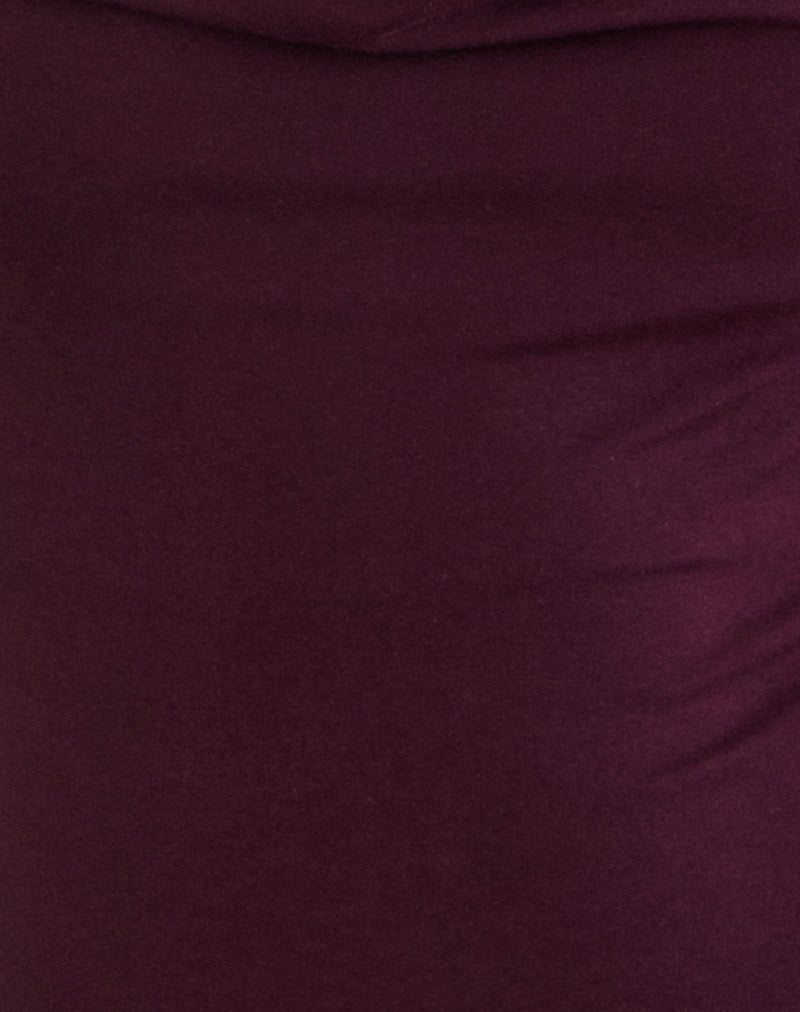 Imrie Open Back Top in Rayon Jersey Redwood