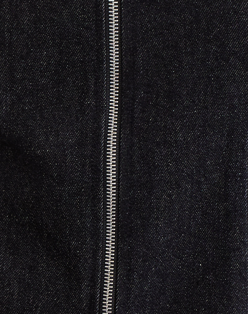 Janae Vest in Denim Black Wash