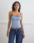Jasila Vest Top in Blue