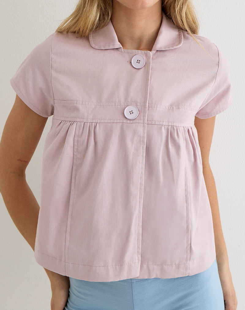 Kaelus Shirt in Cotton Soft Pink