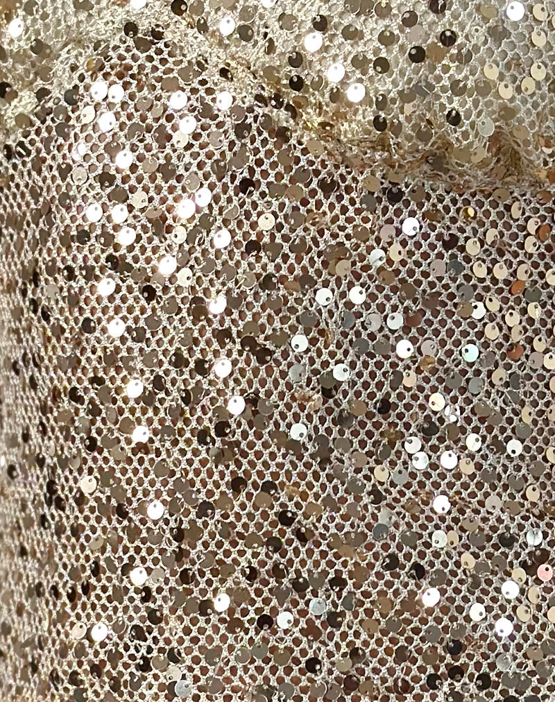 Karachi Triangle Cami Top in Sequin Gold