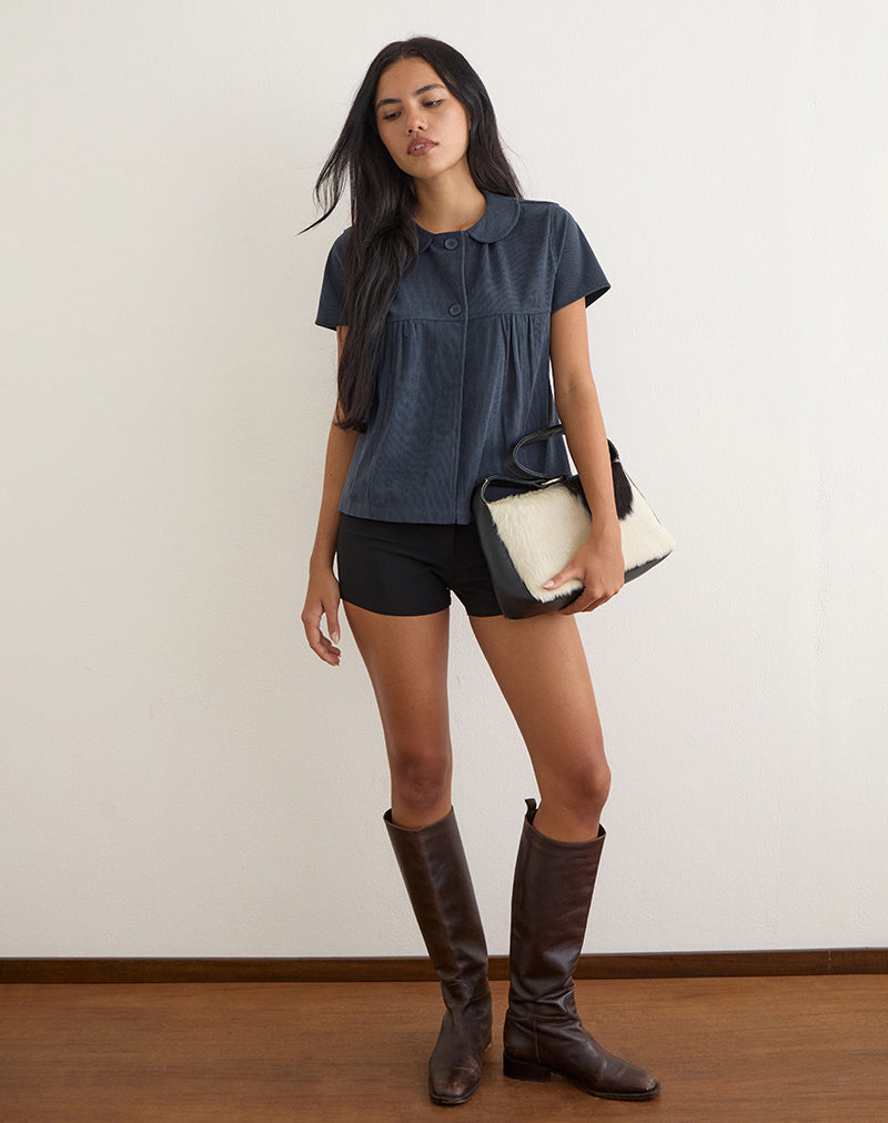 Kaylan Shirt in Cord Navy