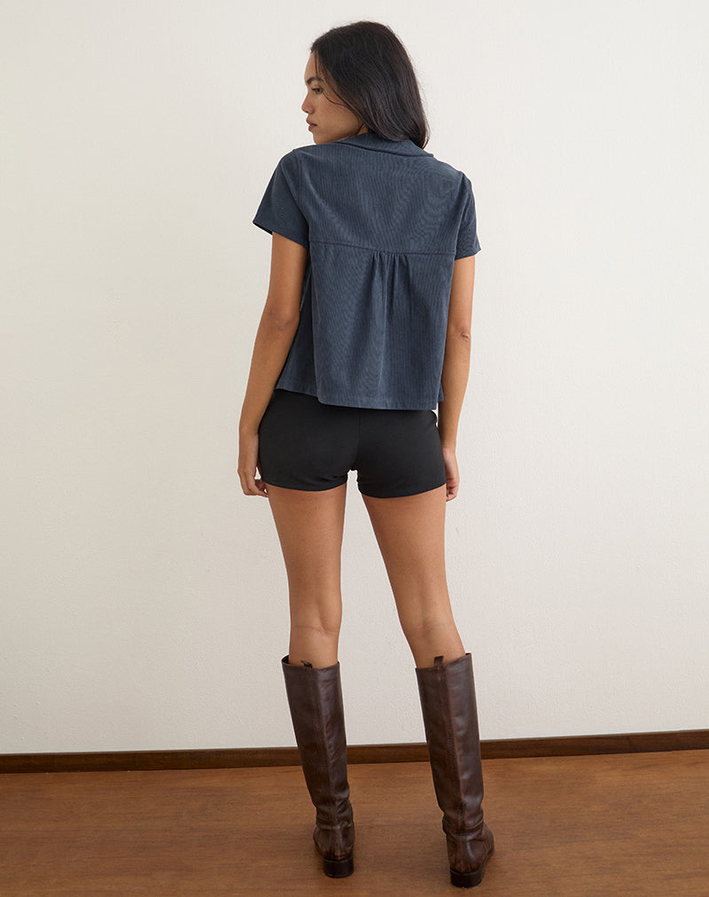 Kaylan Shirt in Cord Navy