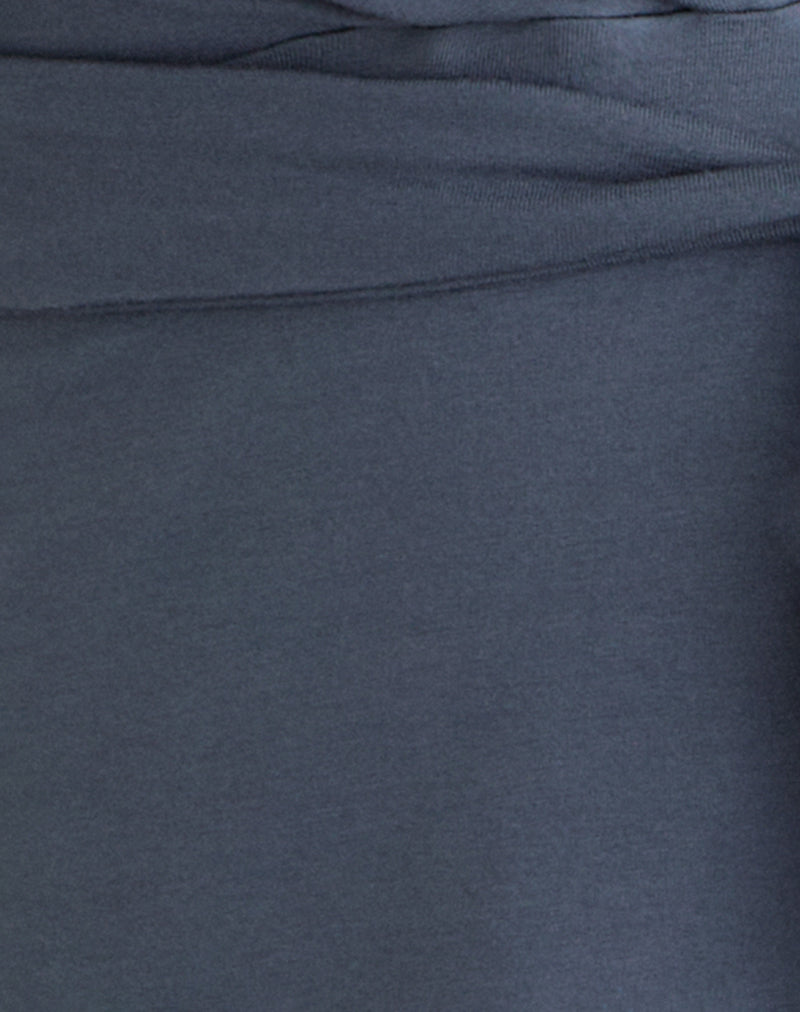 Lamae Wrap Top in Ocean Storm