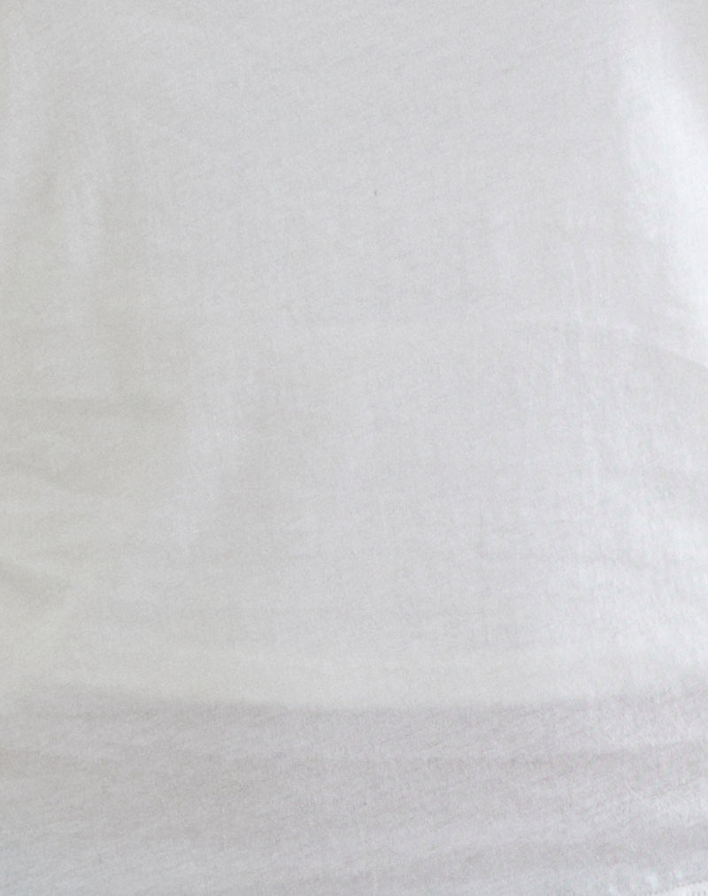 Levon Long Sleeve Top in Jersey Off White