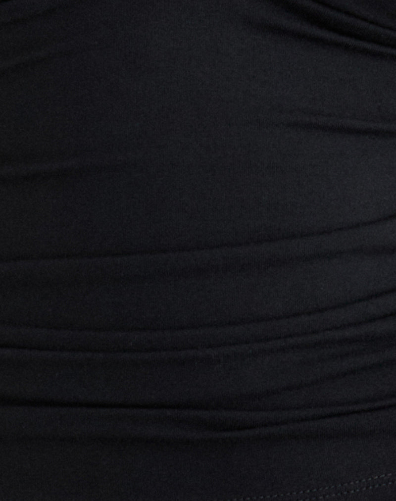 Lycia Plunge Top in Black