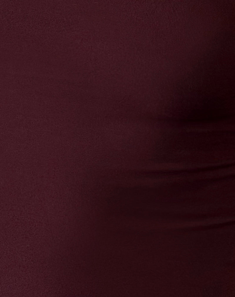 Mazone Top in Dark Plum
