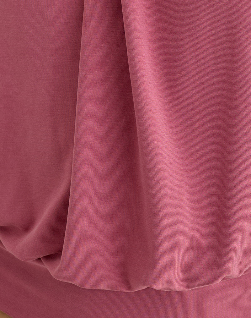 Miruna Halterneck Top in Raspberry