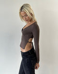 Netalo Long Sleeve Top in Peppercorn