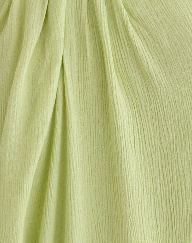 Nox Top in Crinkle Pistachio