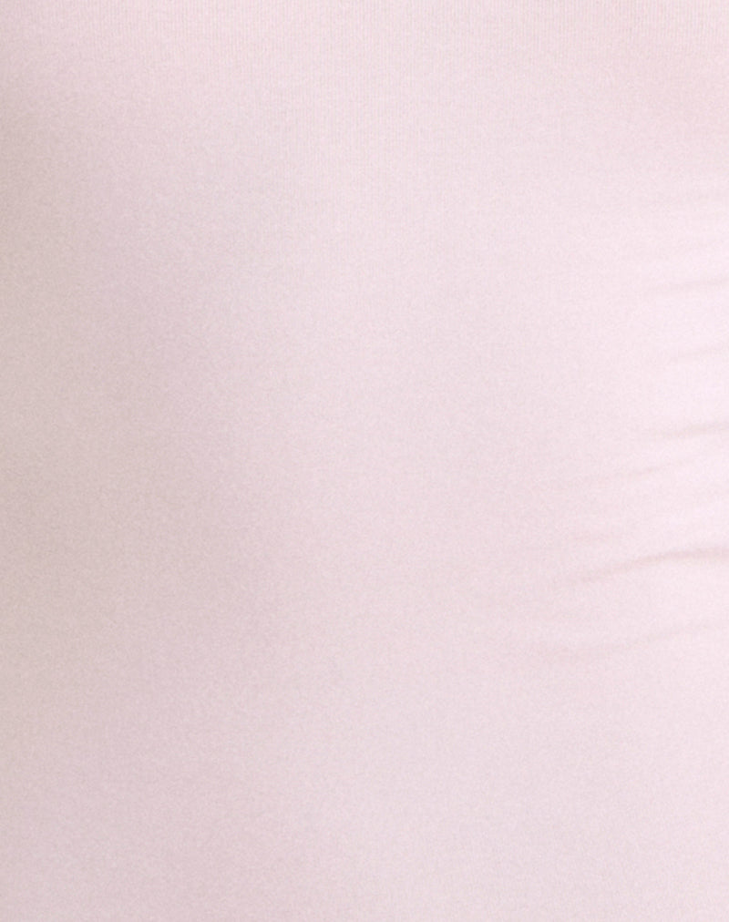 Raceline Top in Rayon Jersey Light Pink