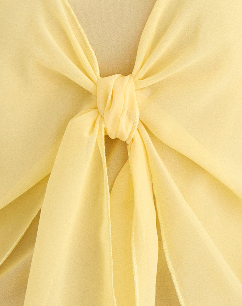 Sena Top in Chiffon Pastel Yellow