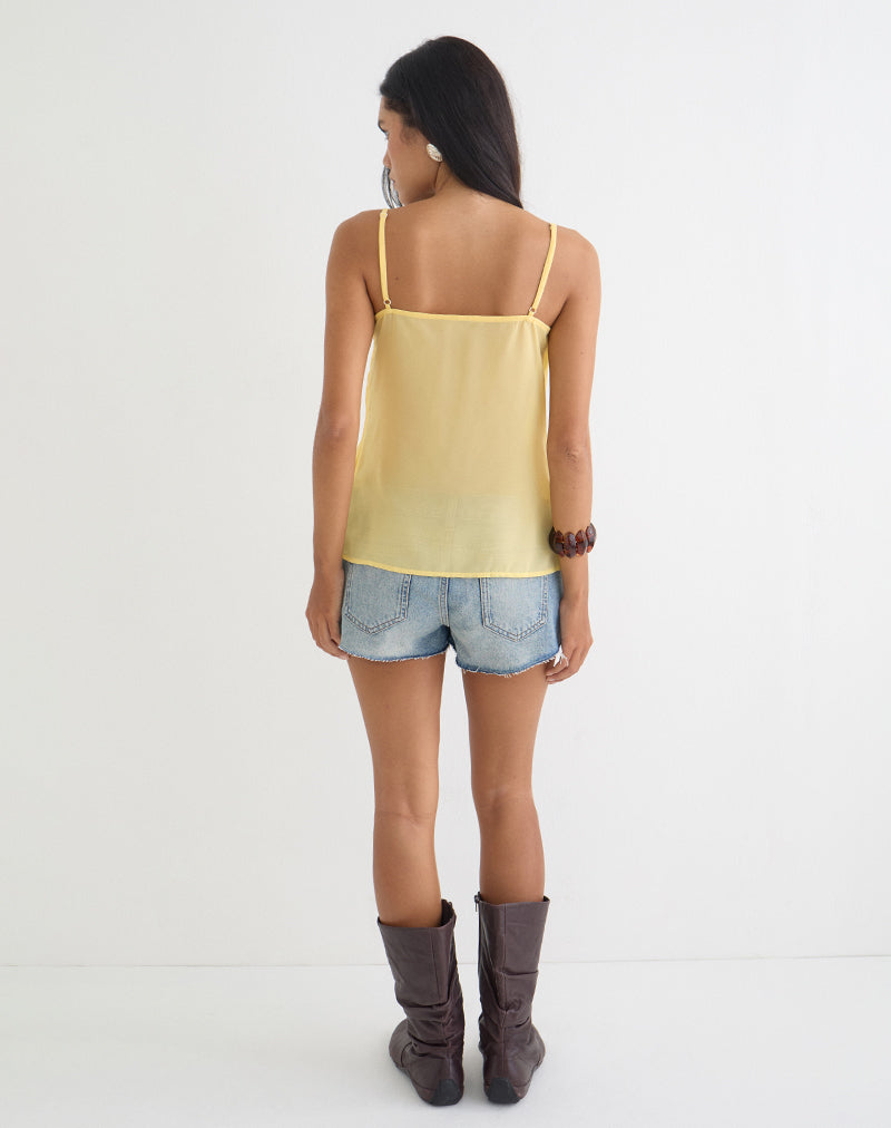 Sena Top in Chiffon Pastel Yellow