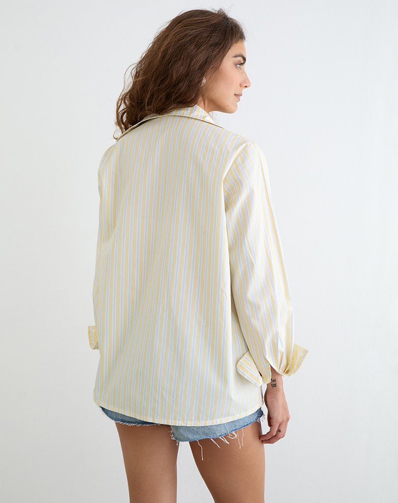 Turner Shirt in Candy Stripe Yellow
