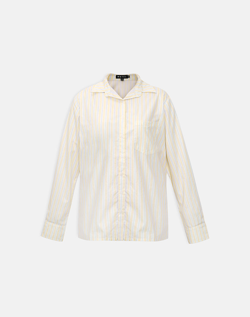 Turner Shirt in Candy Stripe Yellow