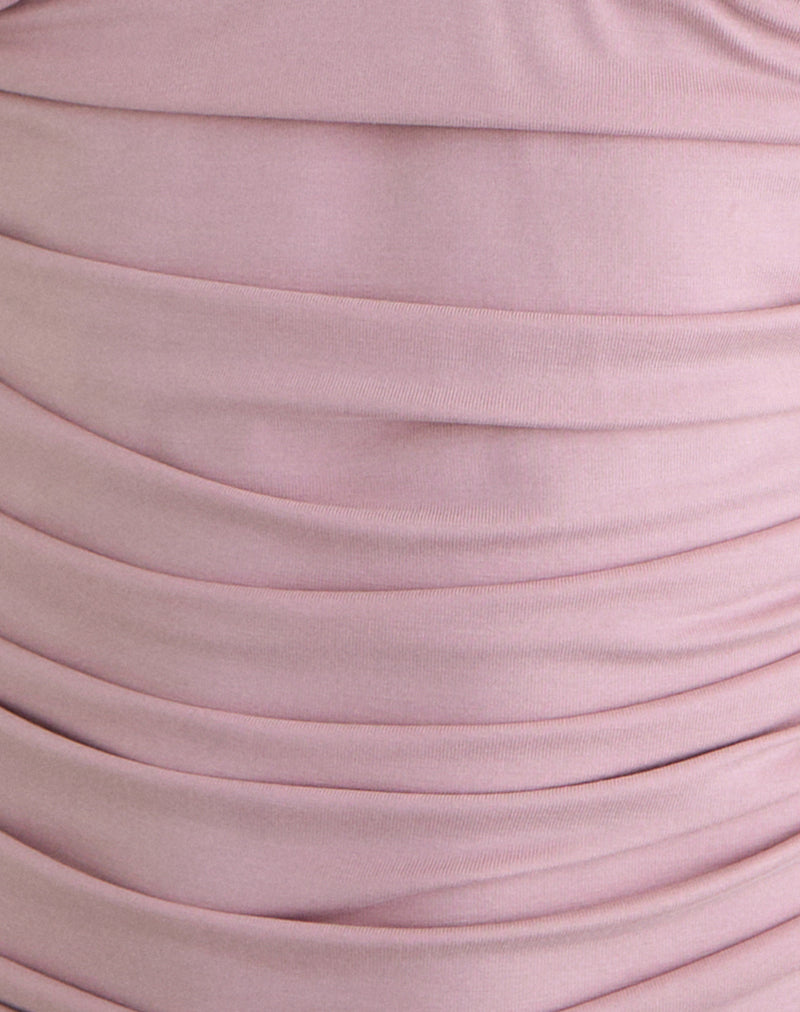 Vernia Plunge Batwing Top in Cupro Pink