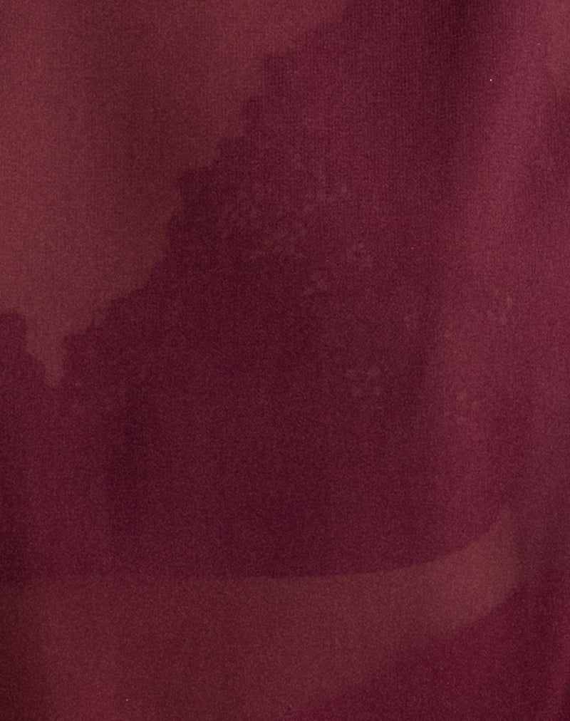 Wahita Top in Chiffon Burgundy