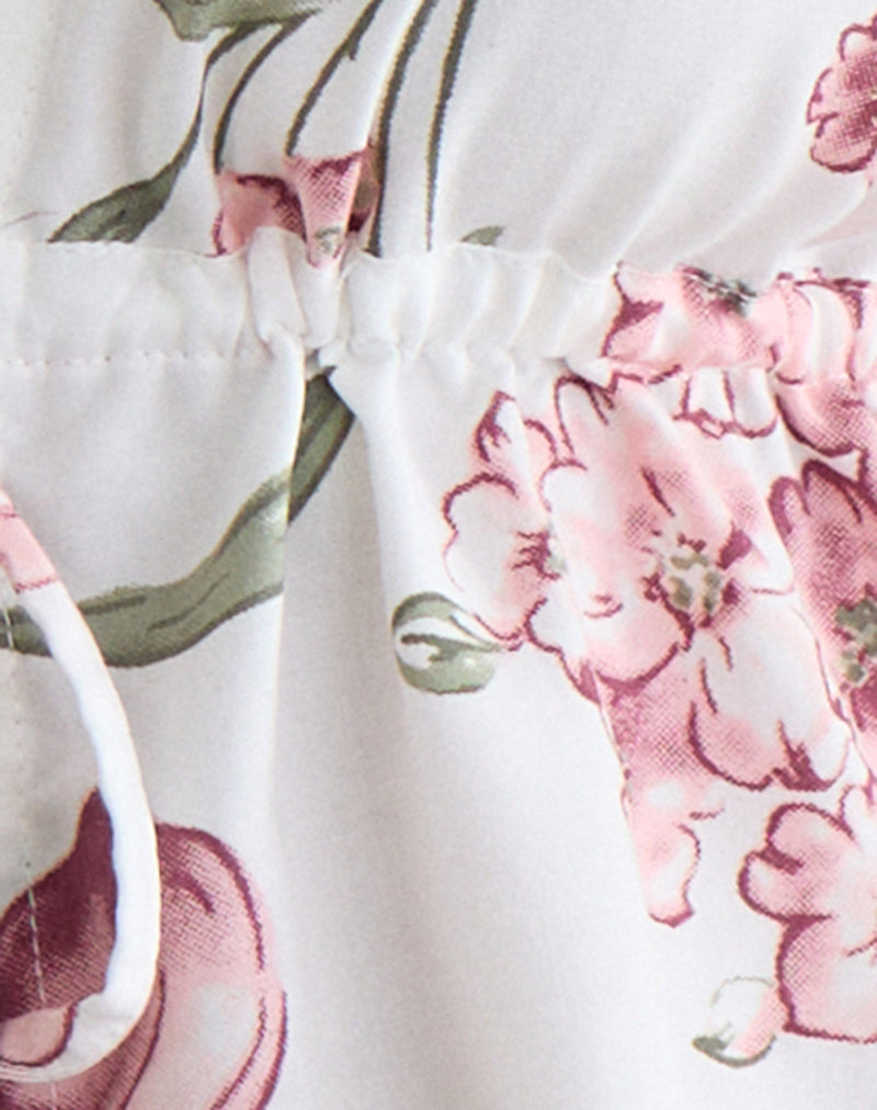 Yalova Halter Top in Femme Floral White