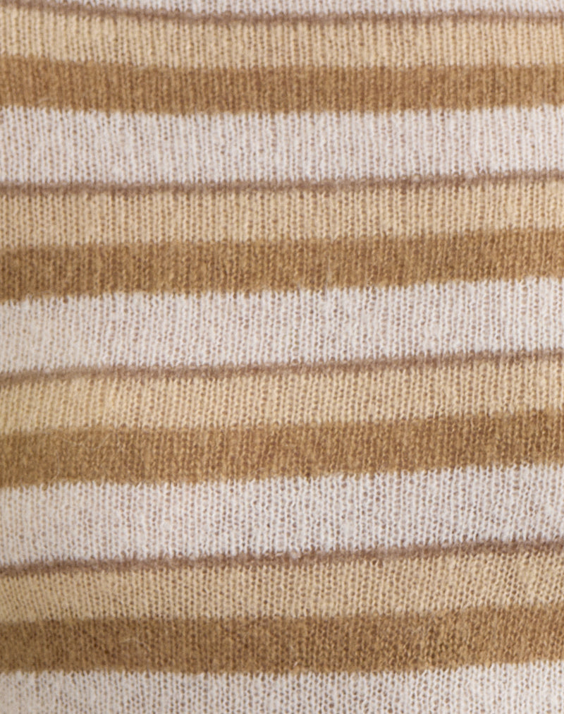 Yukara Long Sleeve Top in Knit Tonal Stripe